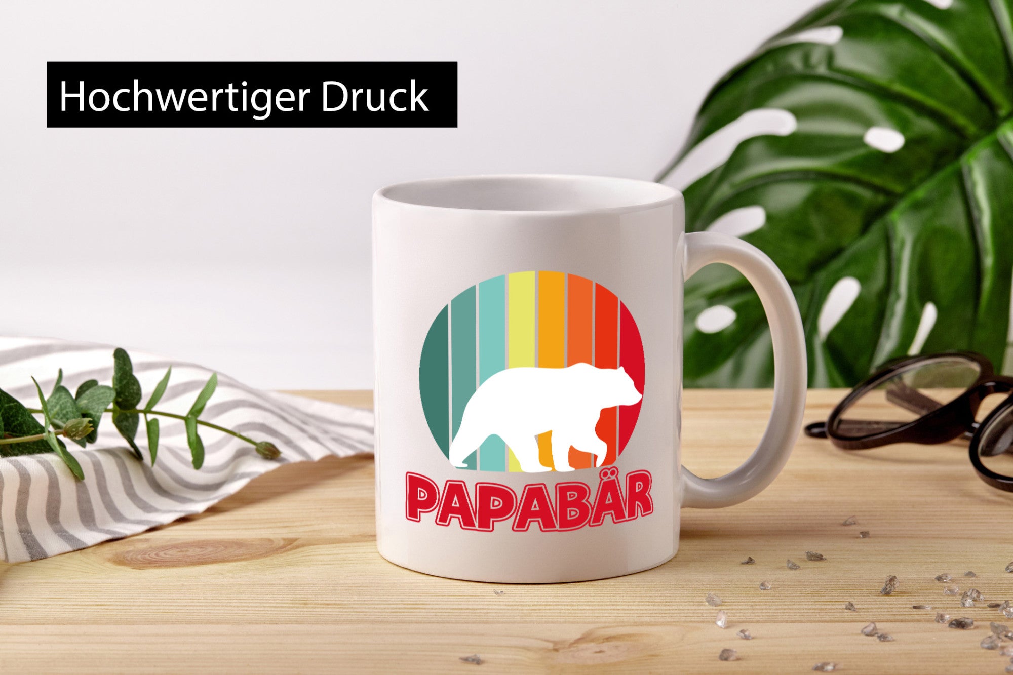 Papabär | Papa Tasse Vater Vatertag Bär lustiger Spruch Geschenk Familie