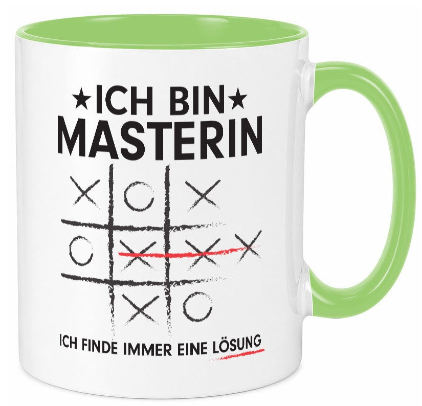 Löse Probleme: Masterin | Student Uni Studium Humor Geschenkidee Tasse