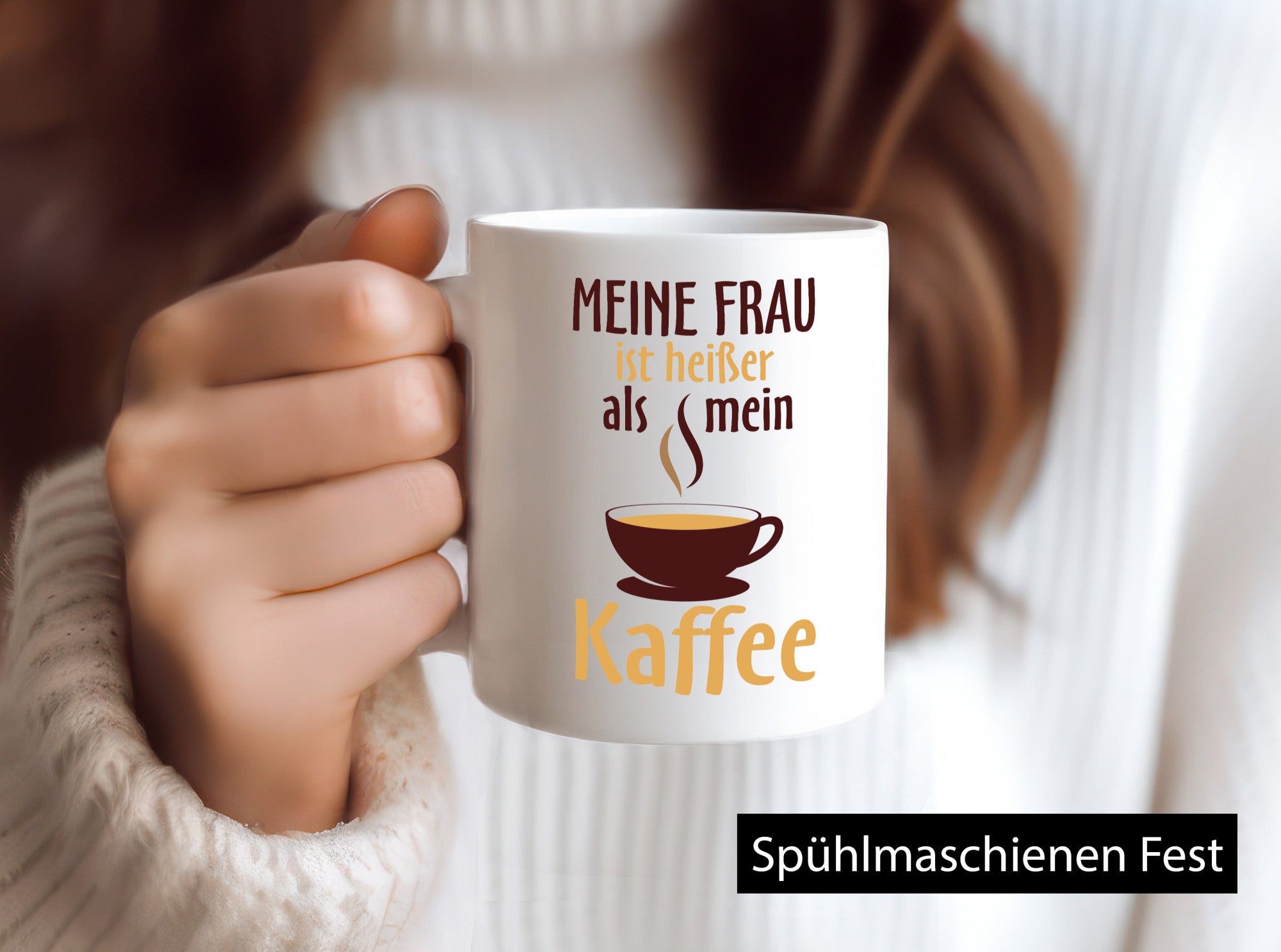 Meine Frau ist heißer als Kaffee | Ehe Partnerschaft Geschenk Humor