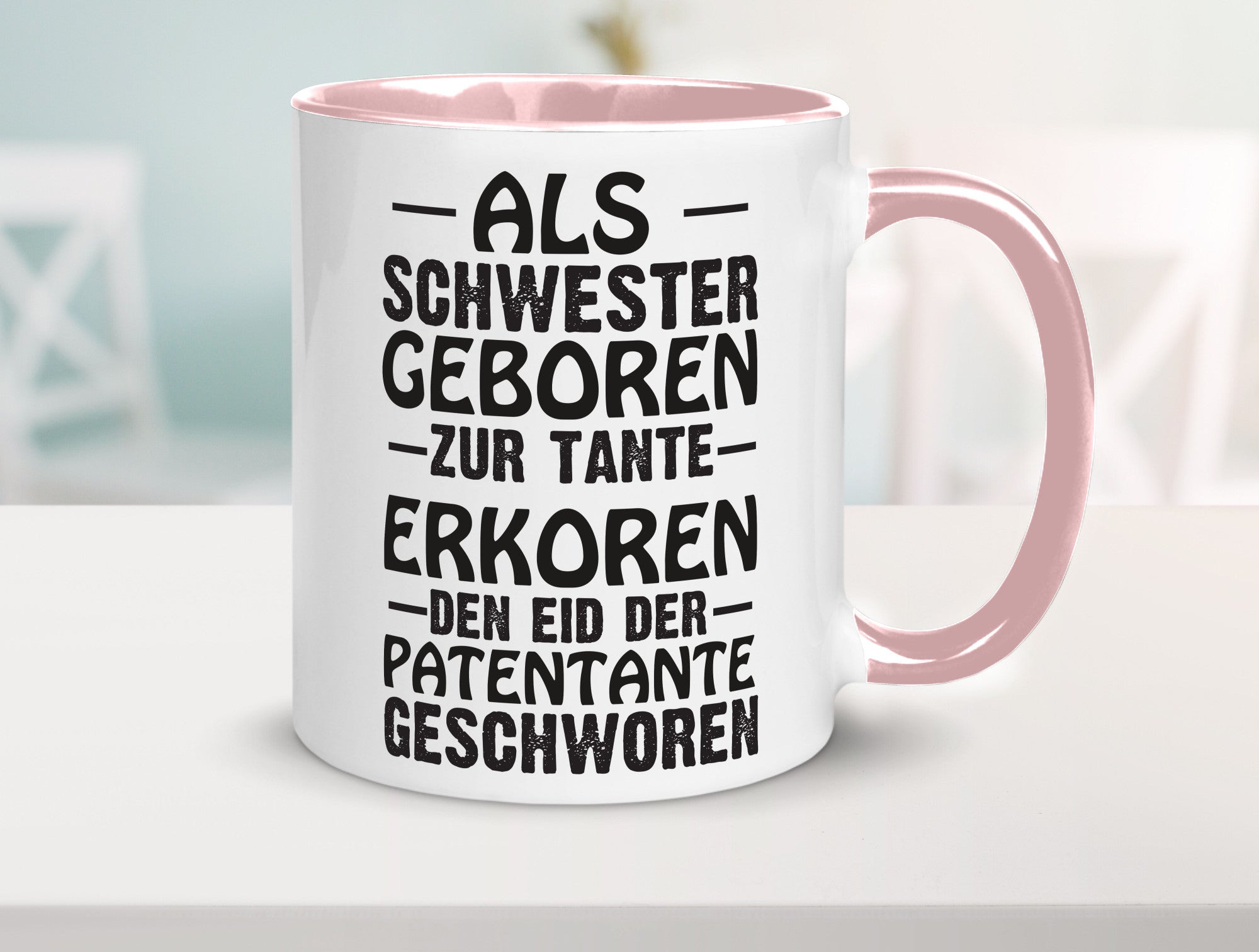 Eid der Patentante | Tante Tasse Schwester Humor lustig Geschenkidee Geschenk