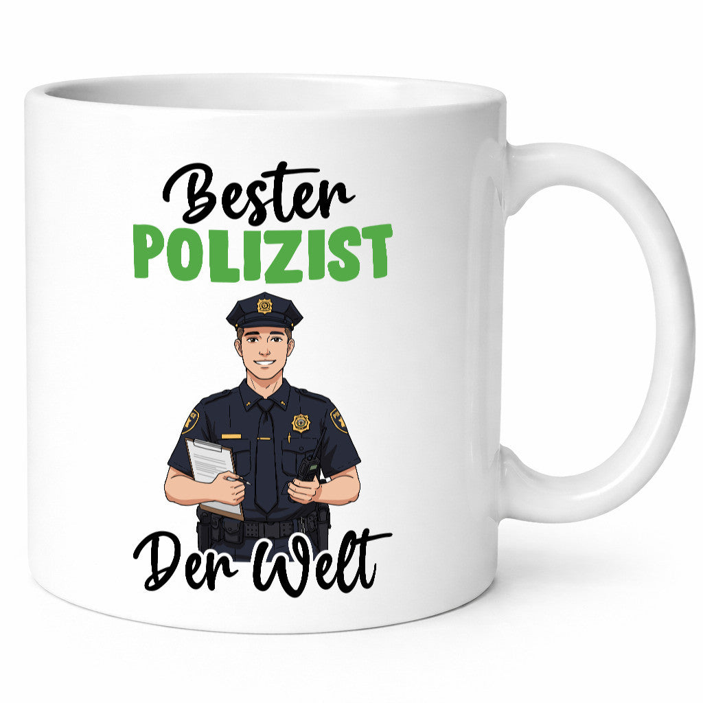 Bester Polizist | Polizei v2 Humor Geschenkidee Tasse