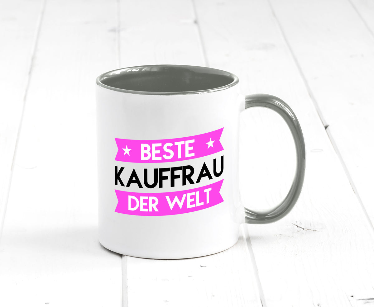 Beste Kauffrau | Kauffrauen Geschenkidee Humor Tasse
