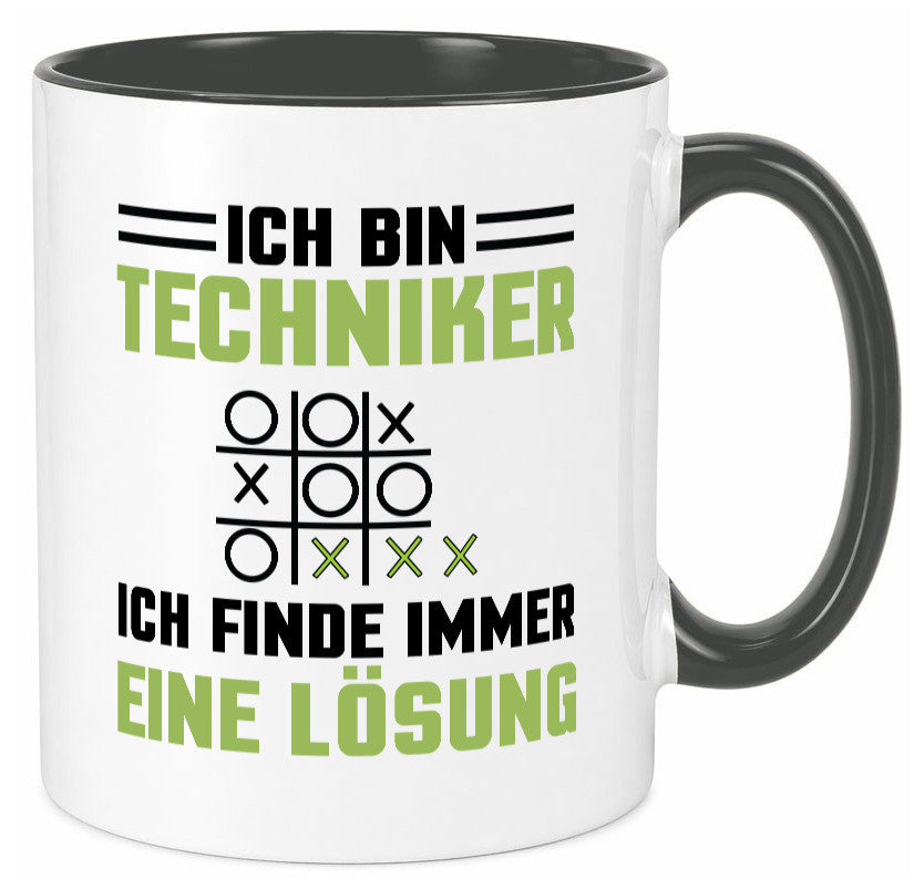 Ich bin Techniker finde immer eine Lösung | lustiger Spruch Geschenk Humor