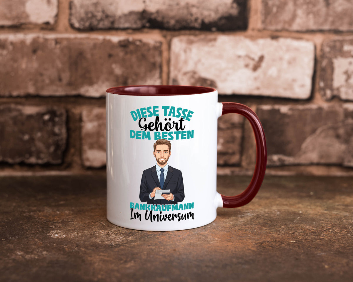Im Universum: Bankkaufmann | Kaufmann Bank Kaufleute Geschenkidee Humor Tasse