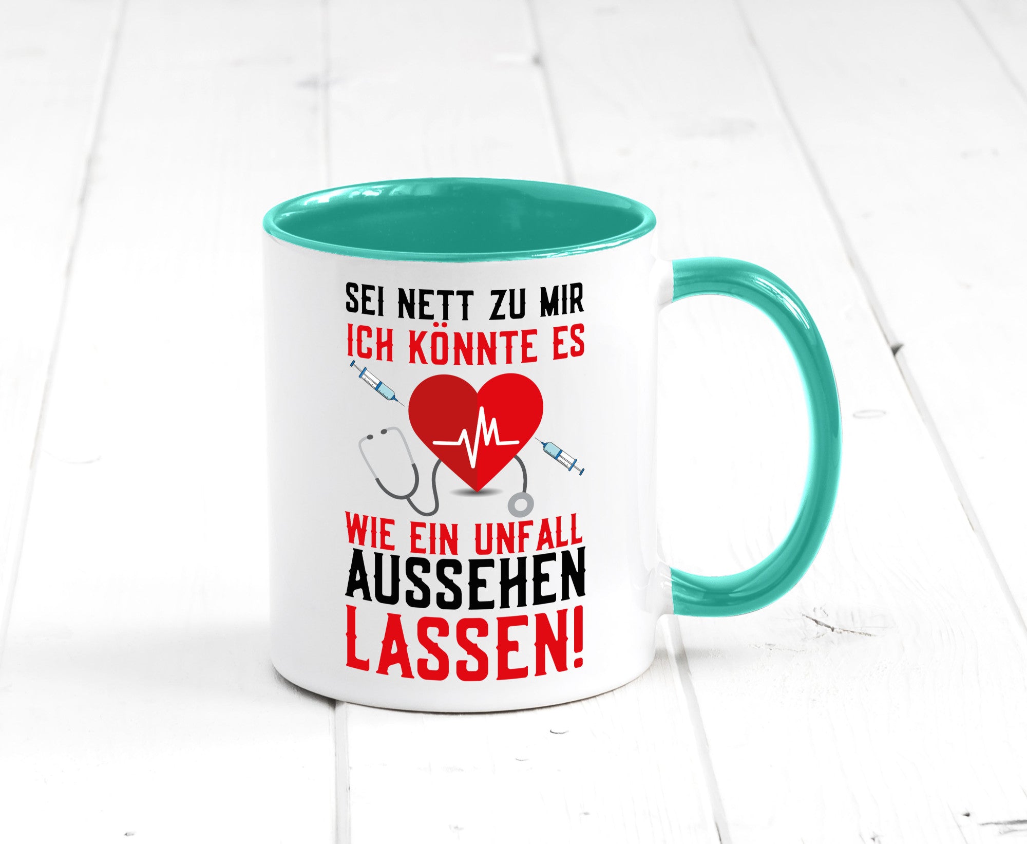 Sei nett zu mir | Krankenschwester Arzt Klinik Spritze v2 lustig Humor