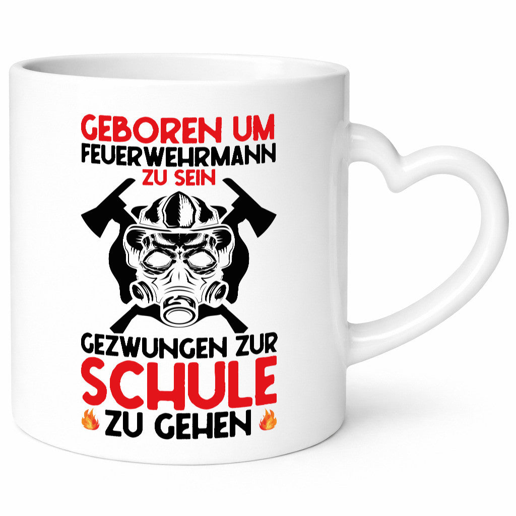 Geborener Feuerwehrmann | Feuerwehr Brand Maske Schule lustiger Spruch Geschenk