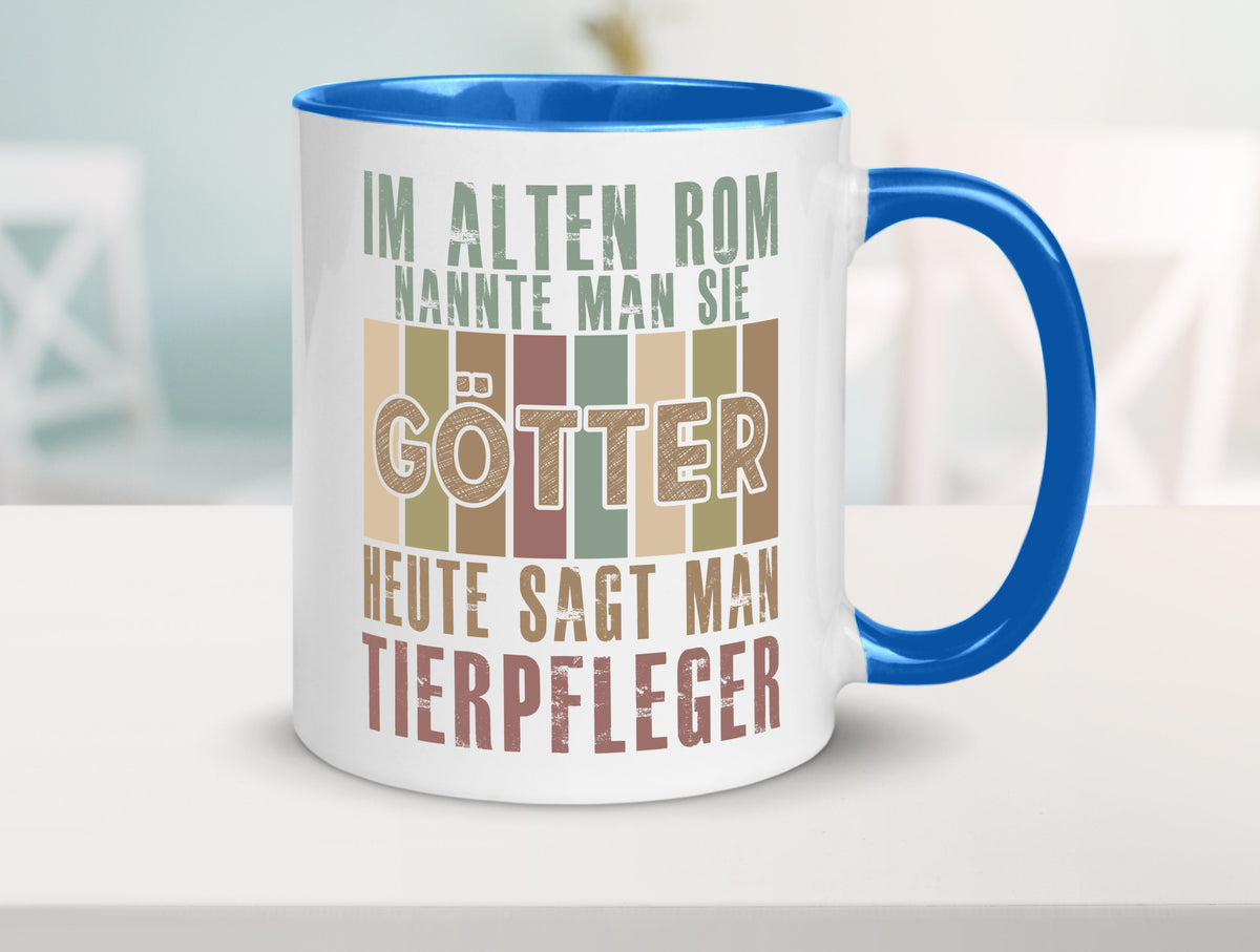 Heute sagt man: Tierpfleger | Pflegeberuf Tierheim lustiger Spruch Geschenk Tasse