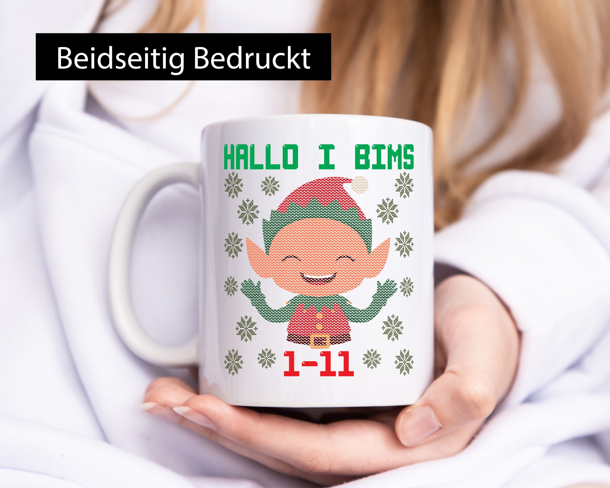Hallo i Bims | Elfe Christmas Weihnachten lustiger Spruch Geschenk Humor