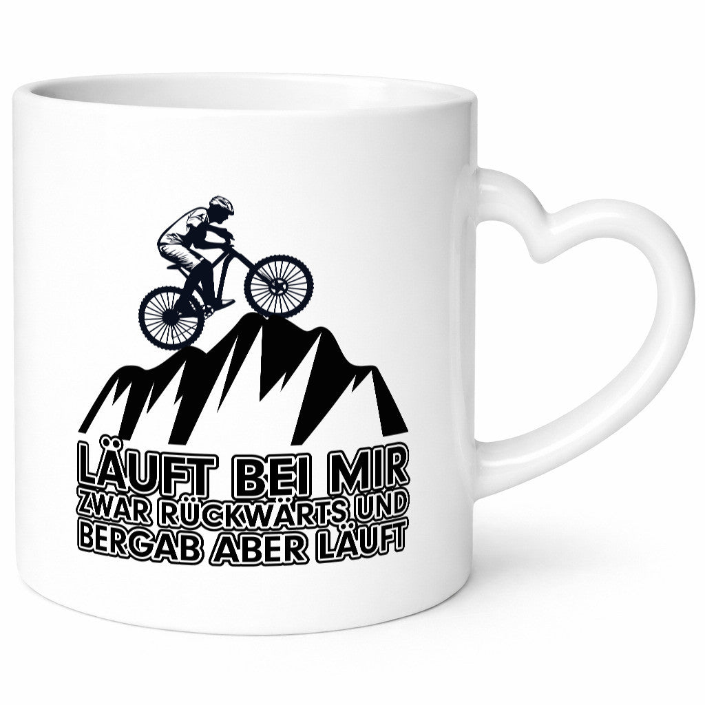 Läuft bei mir | Pechvogel Tasse Radfahrer Statement Humor Geschenkidee