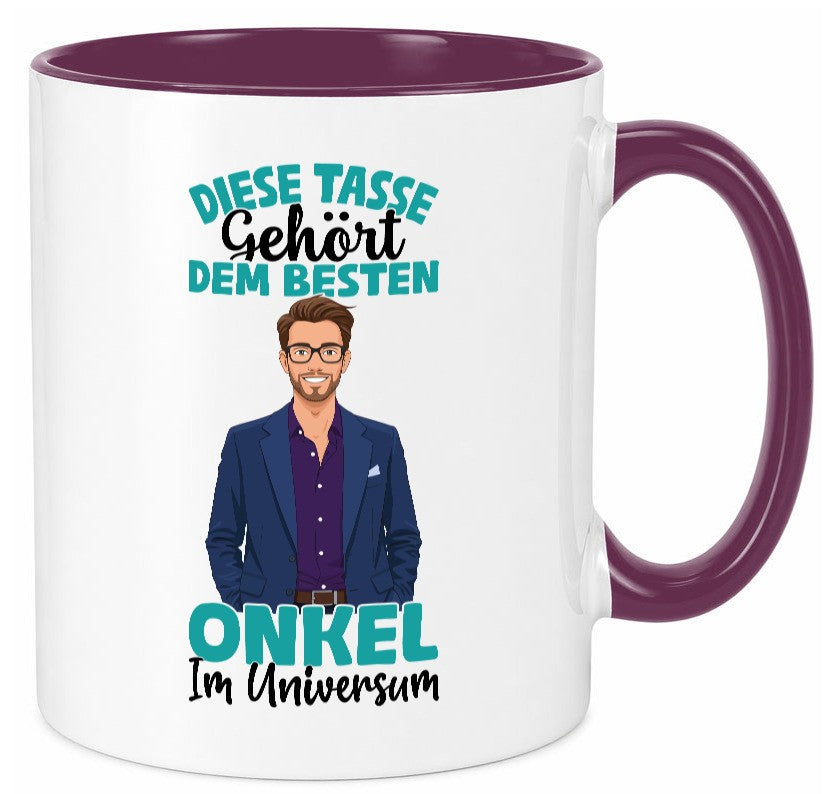 Im Universum: Onkel | Neffe Bruder Familie lustiger Spruch Geschenk Tasse