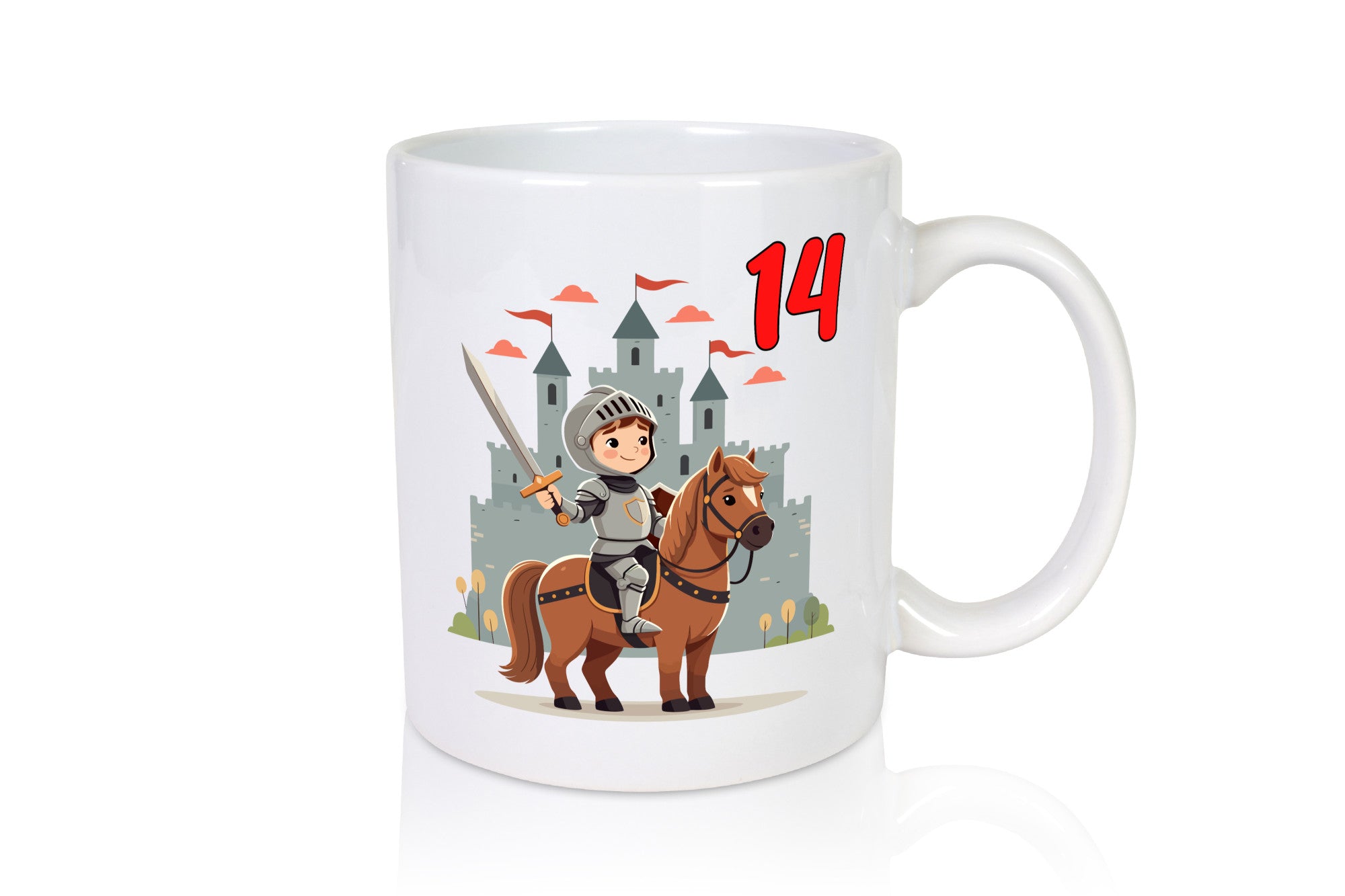 14. Geburtstag | 14 Jahre Ritter Junge Schloss lustig Geschenkidee Geschenk