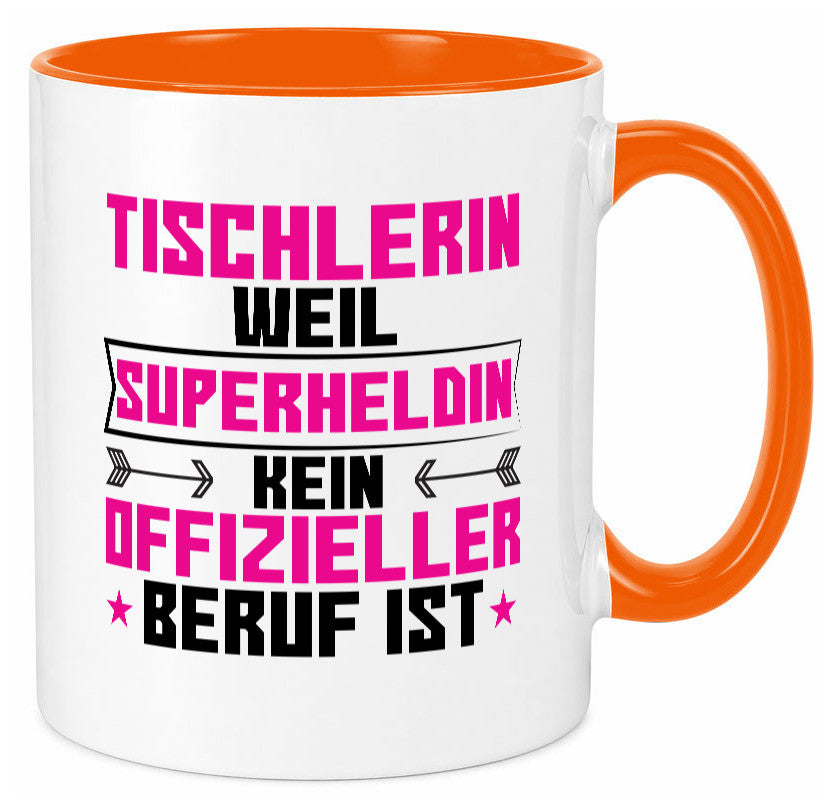 Superheldin Tischlerin | Tischlerei Geschenkidee Humor Tasse