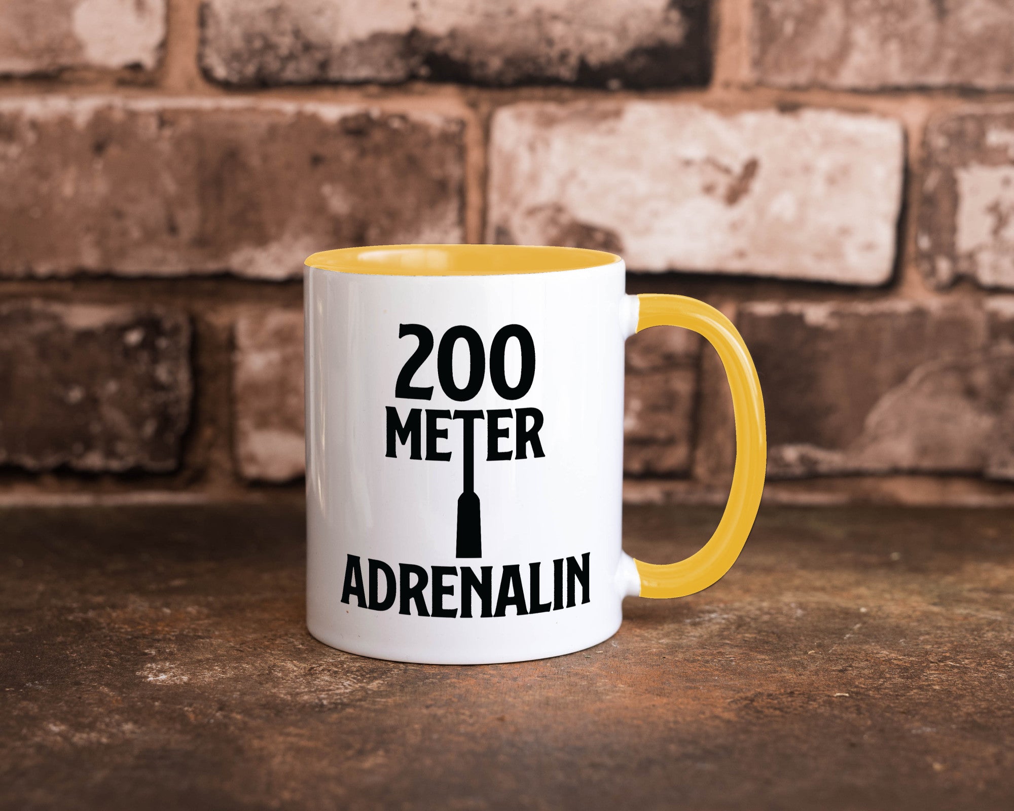200 Meter Adrenalin v2 lustig Humor Geschenkidee Geschenk Tasse