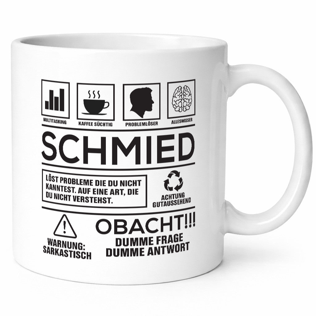 Achtung Probleme Schmied | schmieden Humor Geschenkidee Tasse