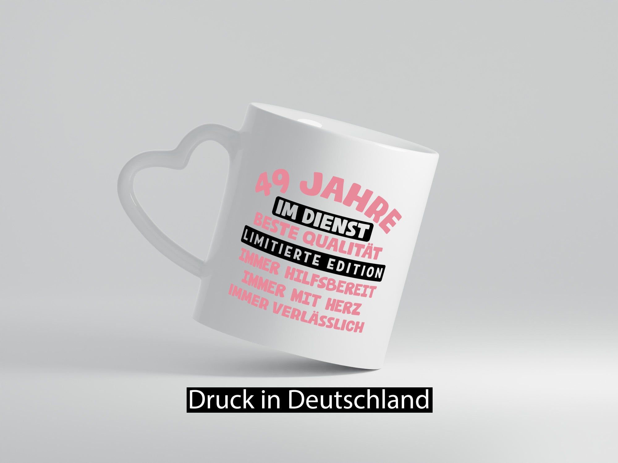 49 Jahre im Dienst | Jubiläum Arbeit v11 Humor Kollegen Büro Geschenkidee Tasse