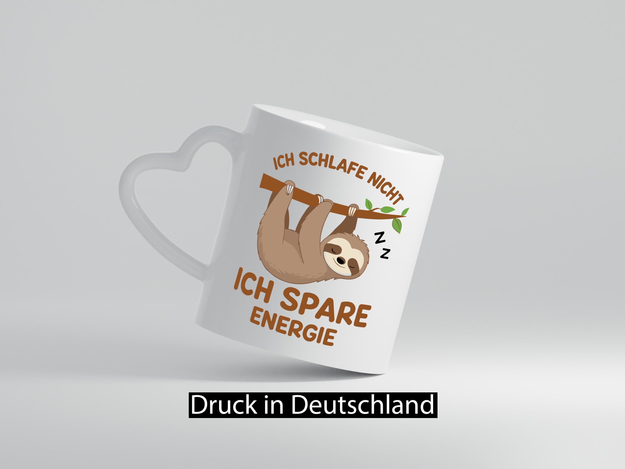 Schlafe nicht spare energie | Faultier Müde v2 lustig Tierliebhaber Humor
