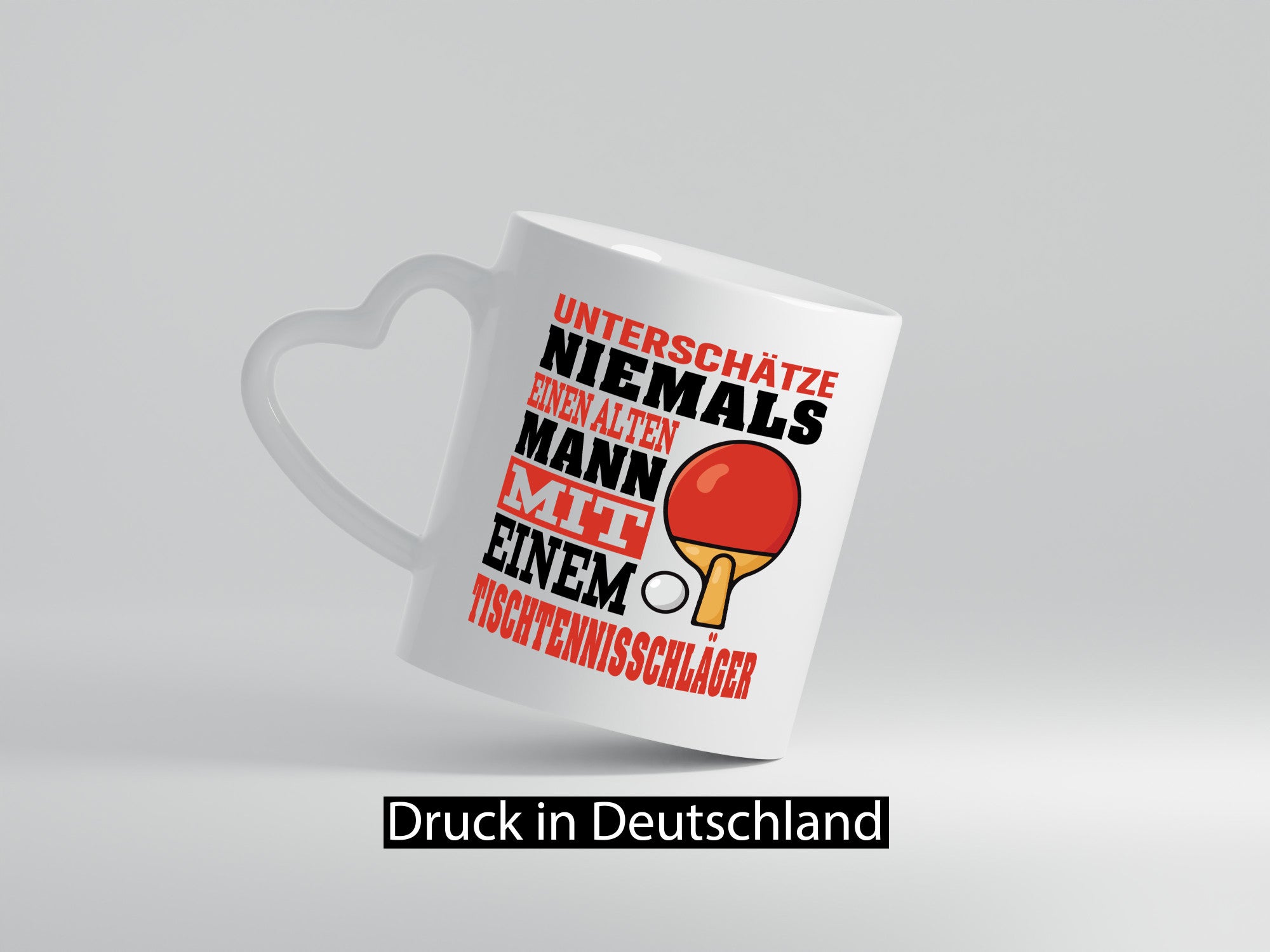 Never underestimate an old man | Table Tennis Bat Funny Humour Gift Idea