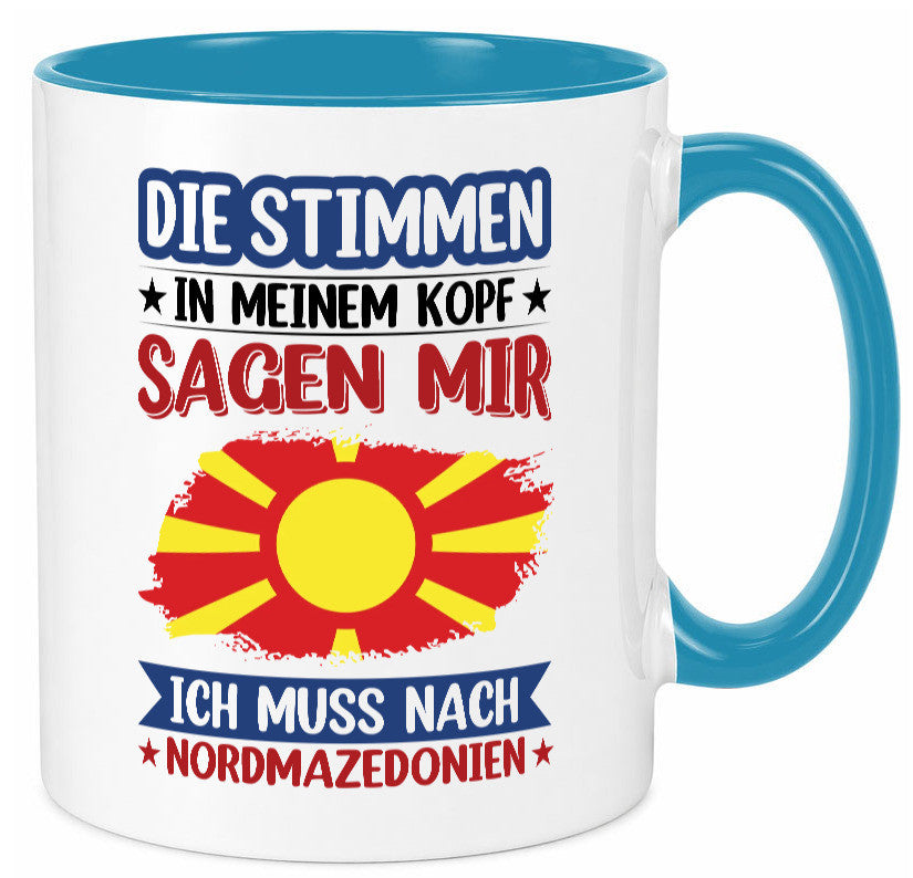 Nordmazedonien | Urlaub Stimmen in meinem Kopf Geschenk Humor Geschenkidee