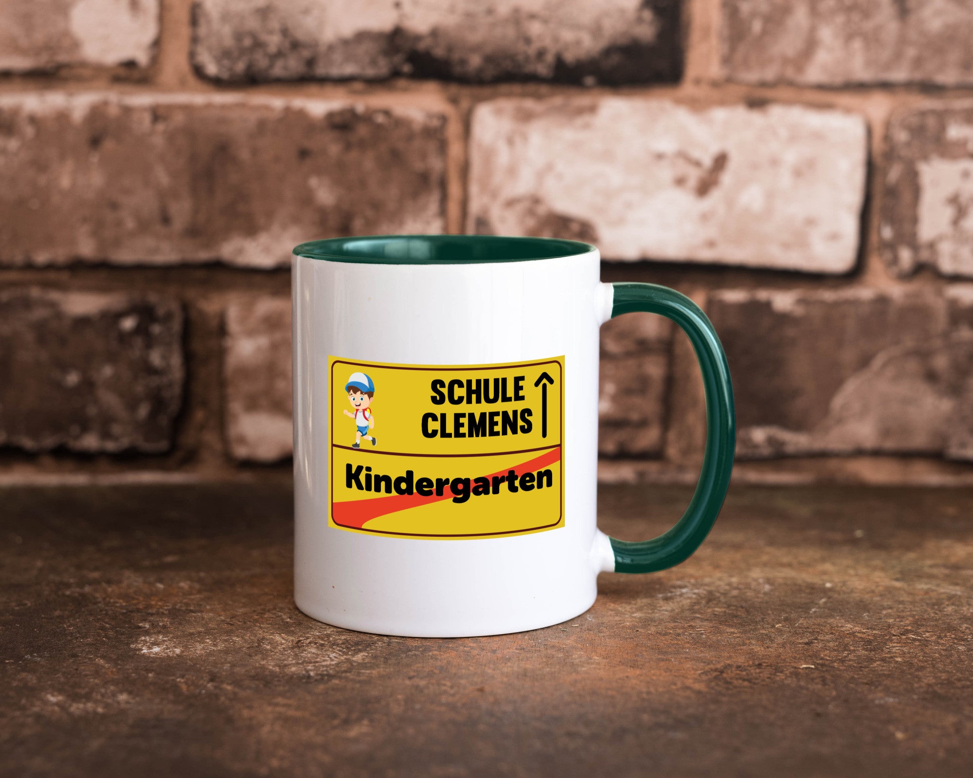 Bye Kindergarten | Schule Clemens Geschenkidee Humor Tasse