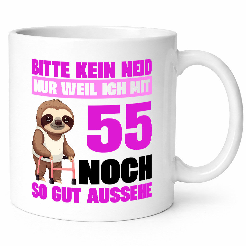 55. Geburtstag | Bitte kein neid Faultier 55 Jahre lustig Geschenkidee Geschenk