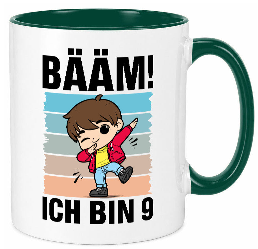 9. Geburtstag | Ich bin 9 Jahre Bäääm Dabbing Kind lustig Geschenkidee Geschenk Tasse