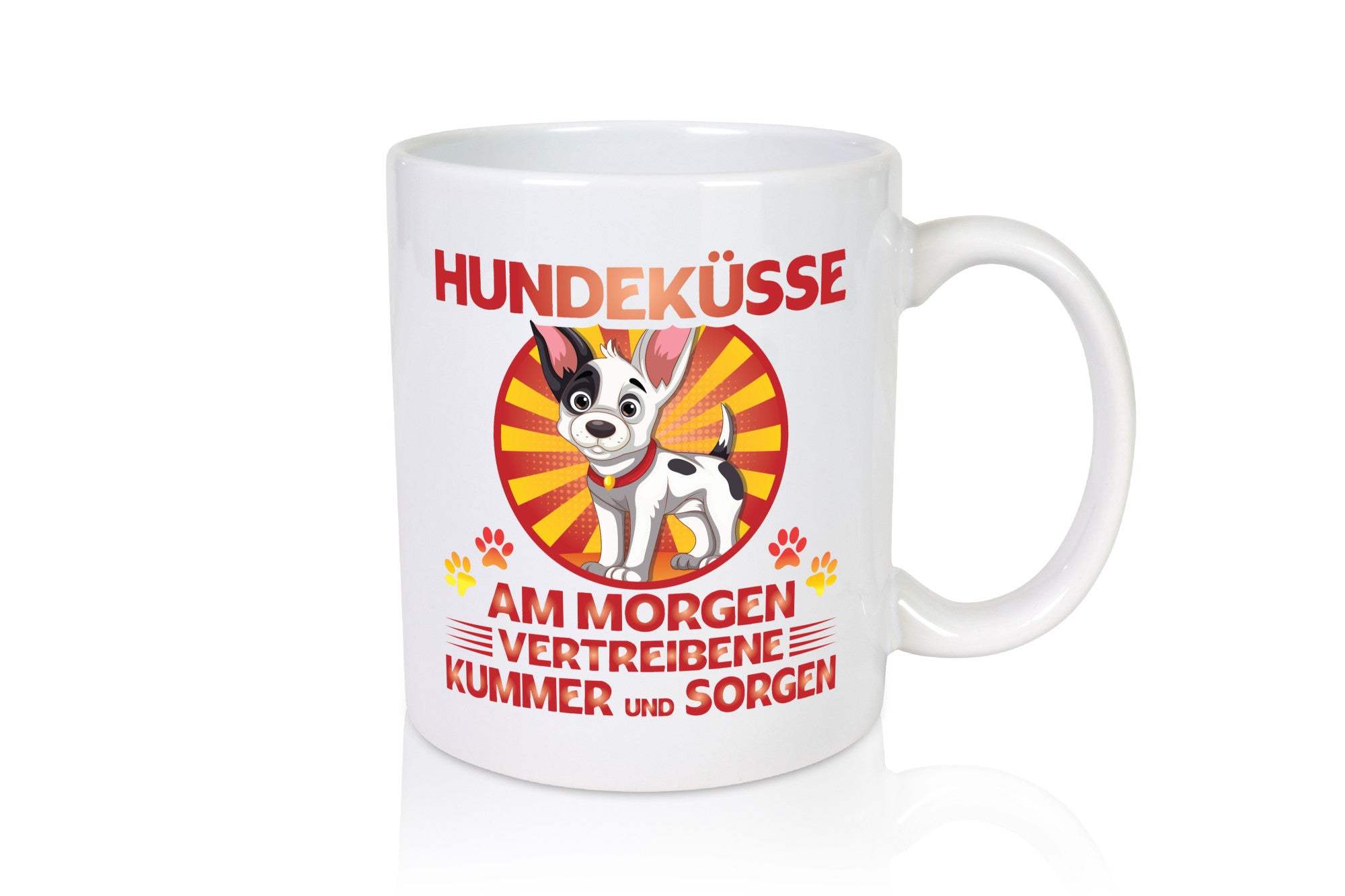 Hundeküsse am Morgen vertreiben kummer und Sorgen | Hund Geschenk Tierliebhaber