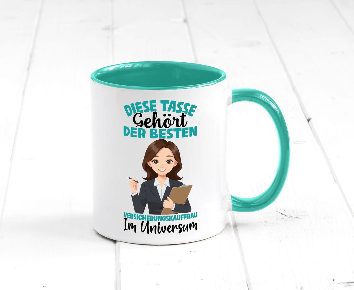 Im Universum: Versicherungskauffrau | Kauffrau lustig Humor Geschenkidee Tasse