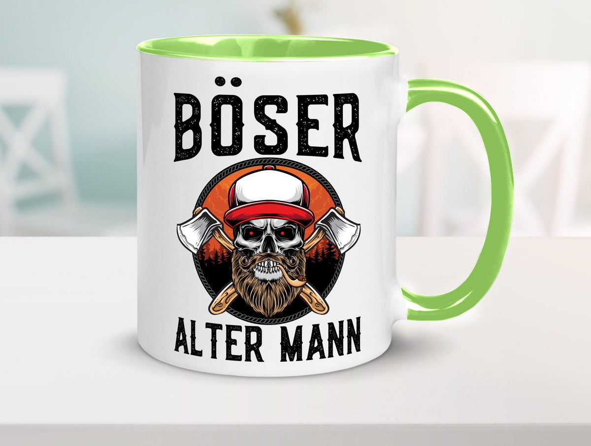Böser alter Mann Humor Geschenkidee Tasse