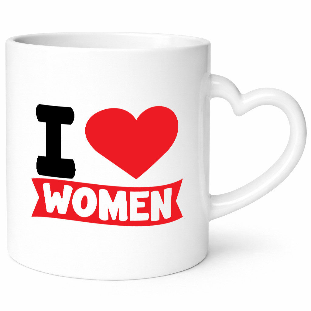 I love woman | Frauen Ich liebe v2 lustig Familie Geschenkidee Geschenk Tasse