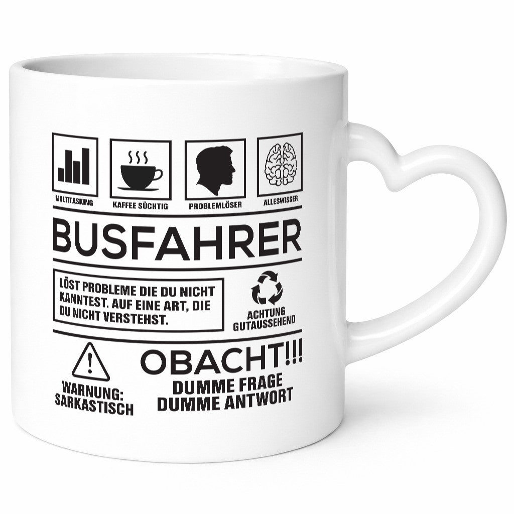 Achtung Probleme Busfahrer | Berufsfahrer Fahrer Geschenk Arbeit Kollegen Büro