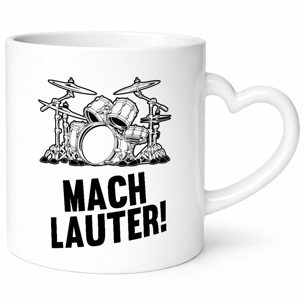 Mach lauter | Schlagzeug Band Musiker Geschenkidee Humor Tasse