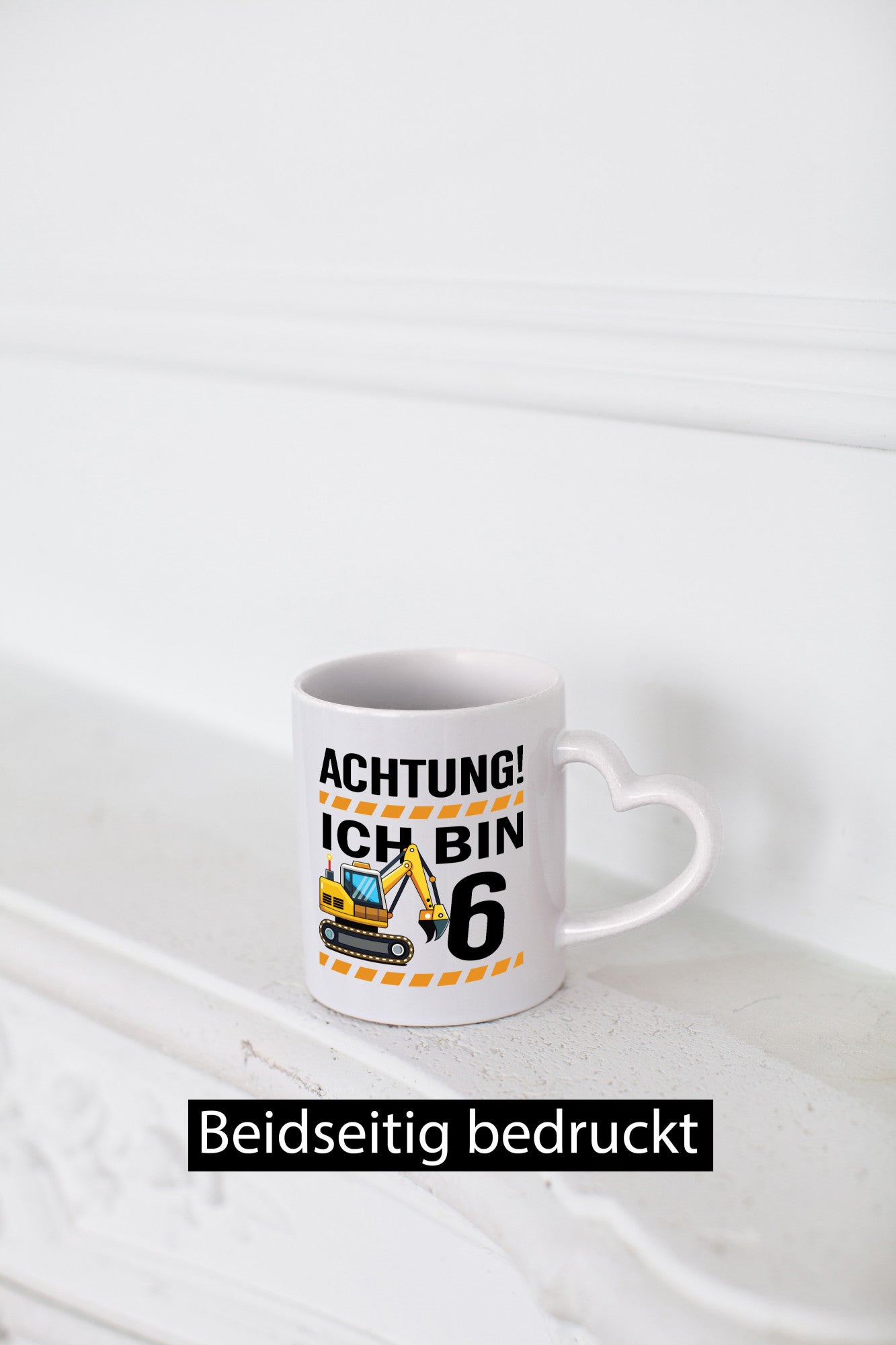 6 Geburtstag Ich bin | Bagger Junge Geschenk Geschenkidee lustiger Spruch Tasse