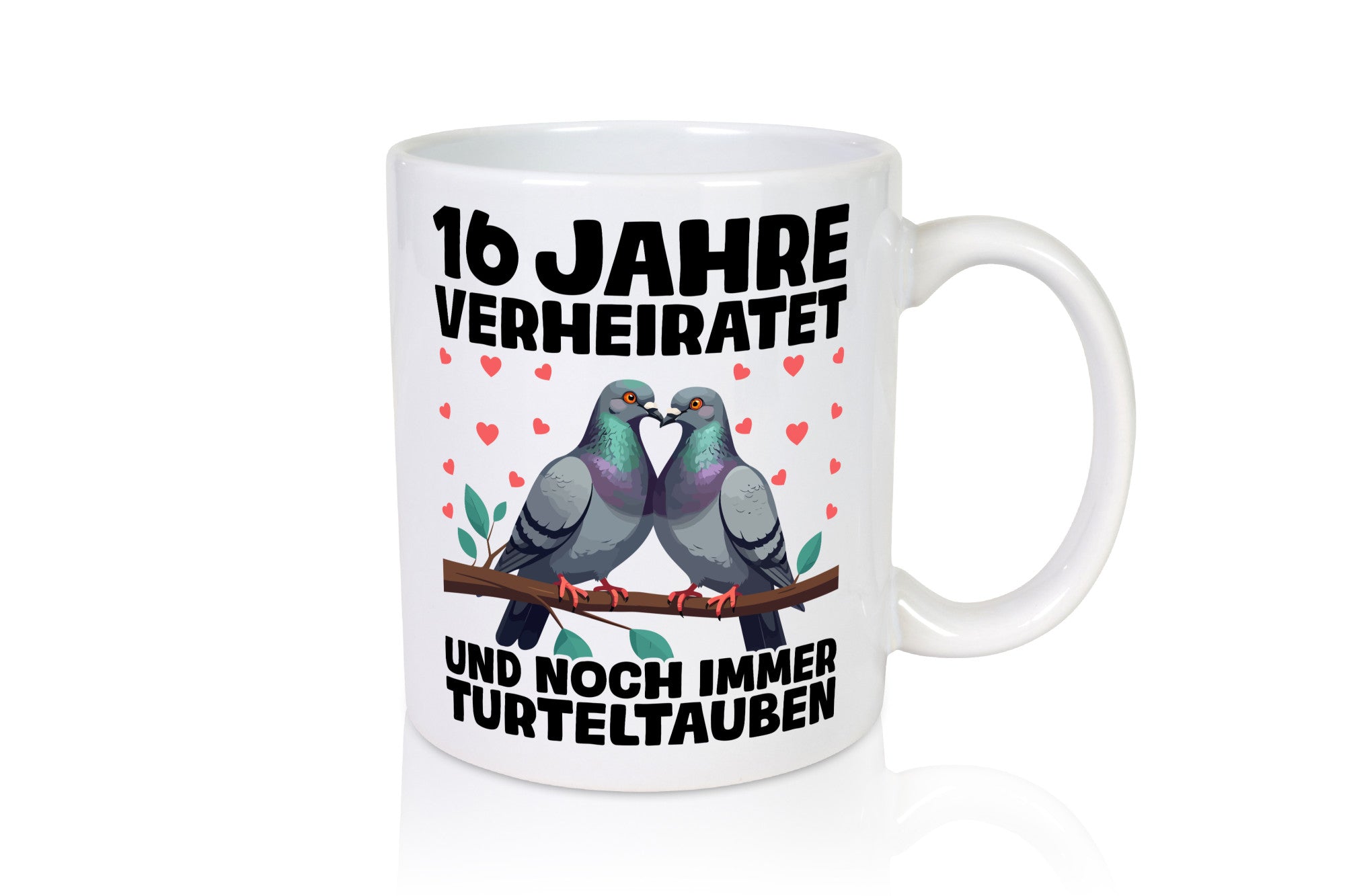 16 Jahre verheiratet | Turteltauben Ehe Ehepaar Geschenk Humor Geschenkidee