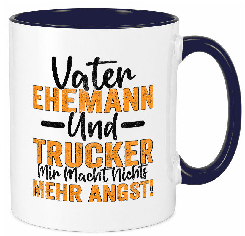 Vater Ehemann Trucker | Driver LKW Fahrer v2 Geschenk Familie Geschenkidee Tasse