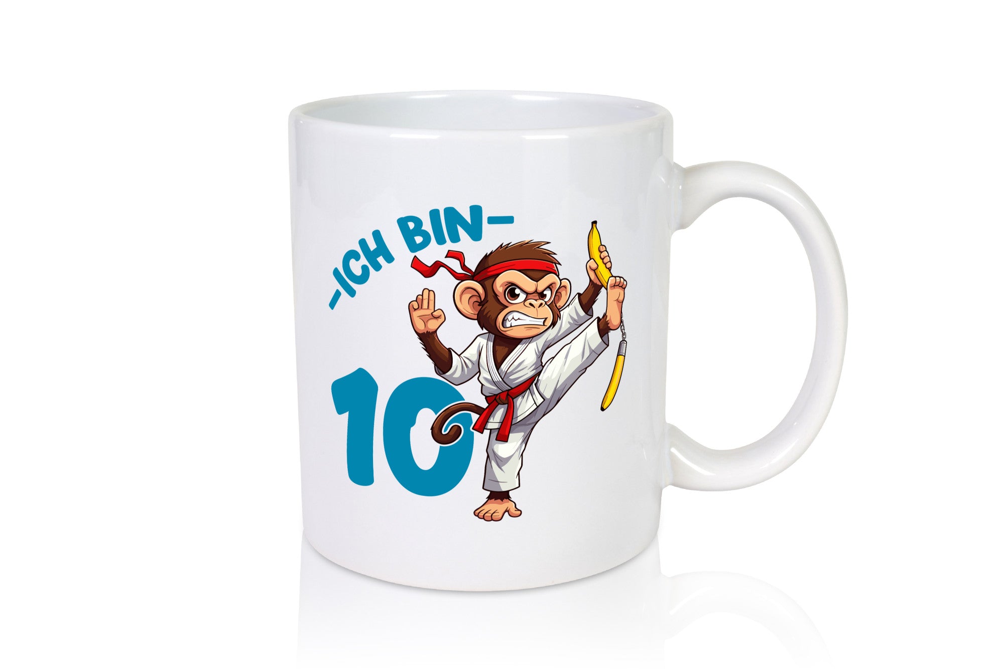 Ich bin 10 | 10. Geburtstag Karate Kampfsport Affe Geschenk Geschenkidee