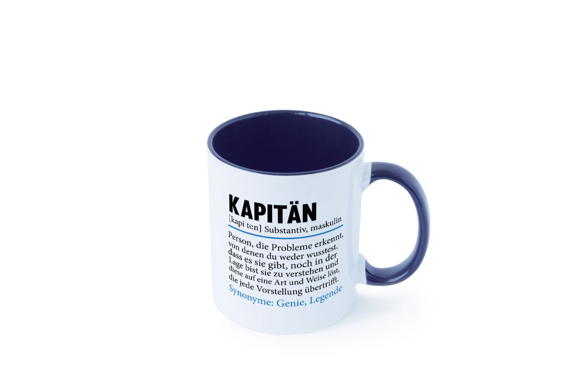 Kapitän | Spruch lustig Schiffskapitän Schiff Geschenk Humor Geschenkidee Tasse