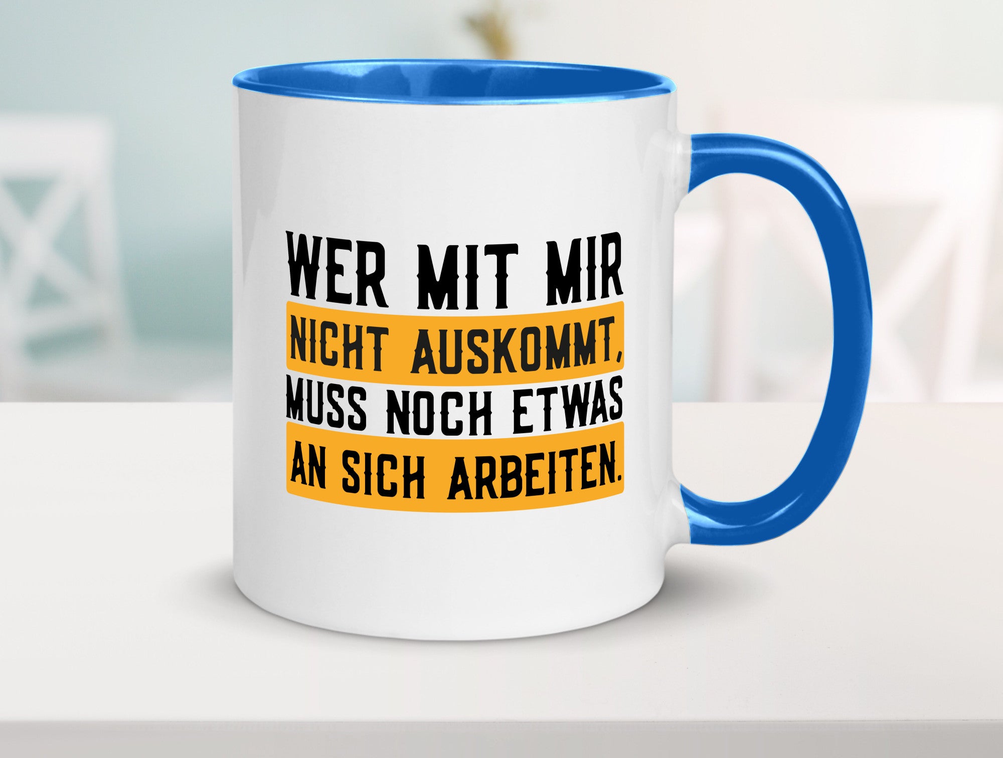 Wer mit mir nicht auskommt | Selbstbewusst lustiger Spruch Geschenk Humor