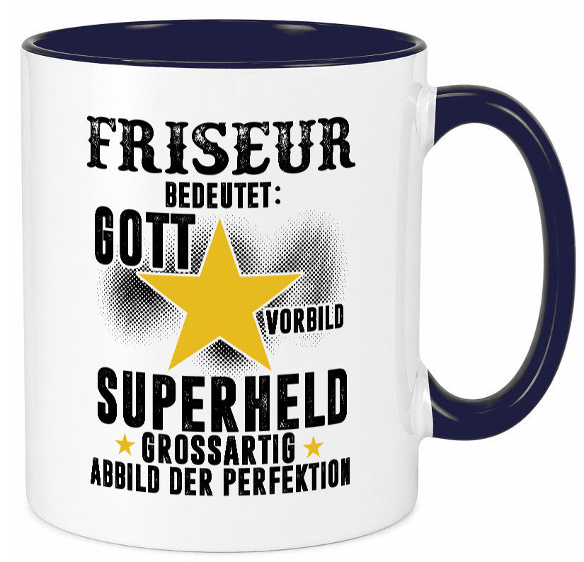 Bedeutung von Friseur | Frisör lustiger Spruch Geschenk Humor Geschenkidee Tasse