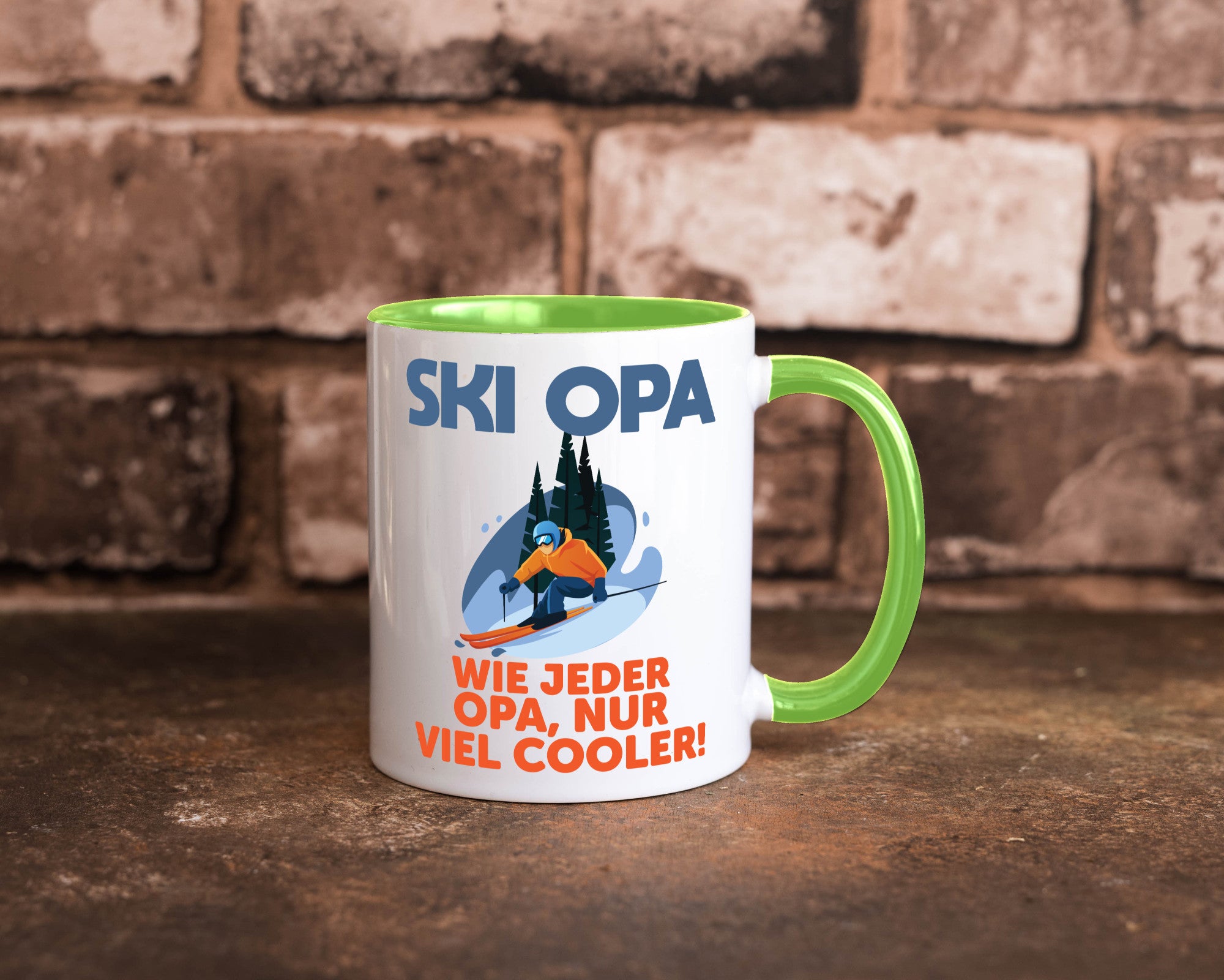 Ski Opa, normal, nur cooler | Skifahrer Bäume Schnee Geschenkidee Familie Humor