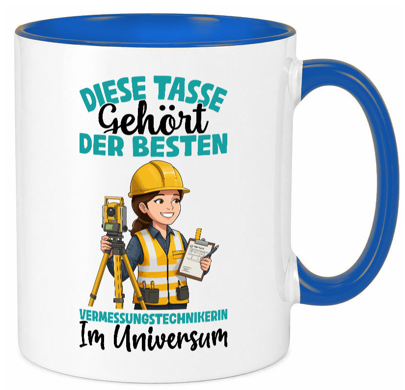 Im Universum: Vermessungstechnikerin | Techniker lustiger Spruch Geschenk Humor