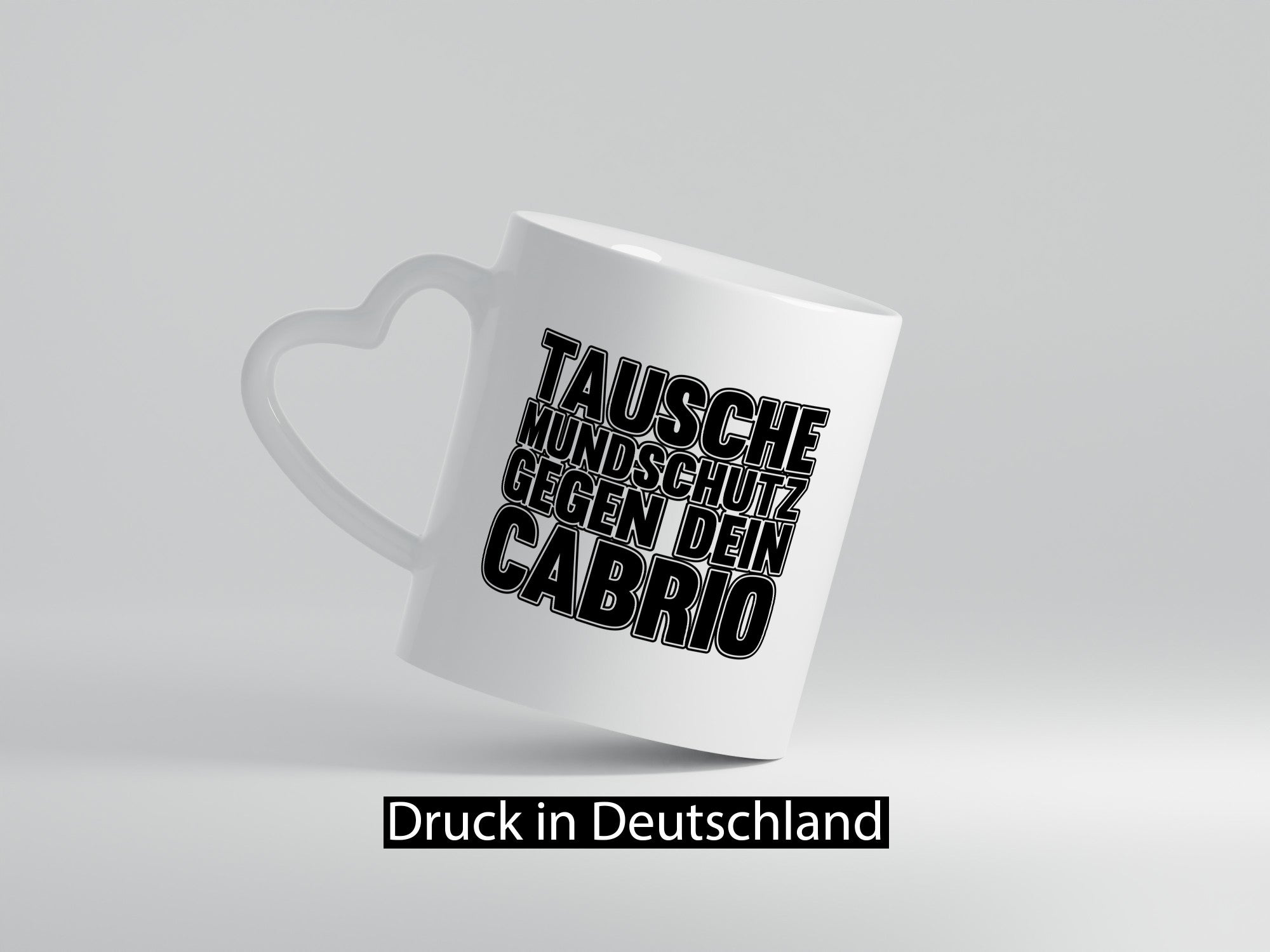 Tausche Mundschutz gegen Cabrio| | Cabrio Geschenkidee Humor Tasse