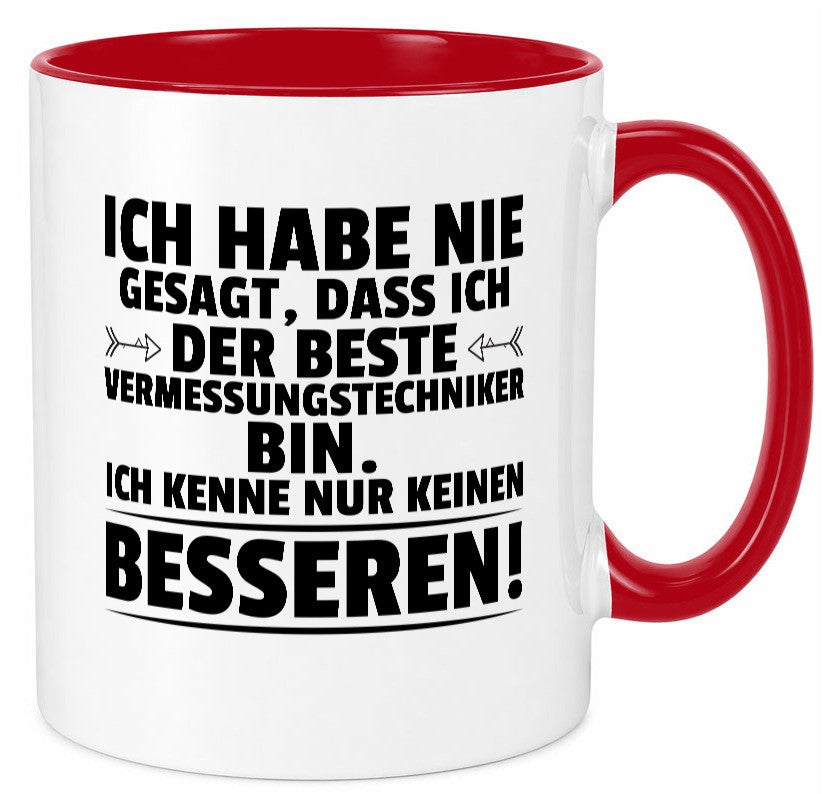 Der Beste Vermessungstechniker | Techniker lustiger Spruch Geschenk Humor Tasse