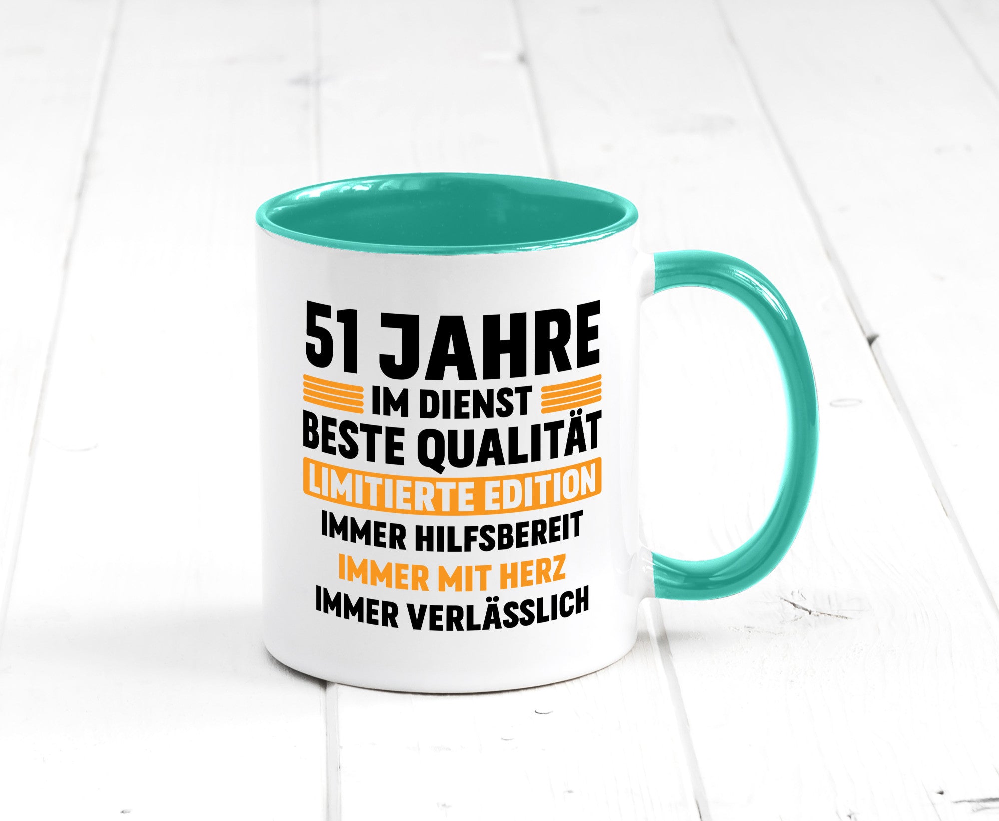 51 Jahre im Dienst | Jubiläum Arbeit lustiger Spruch Geschenk Kollegen Büro