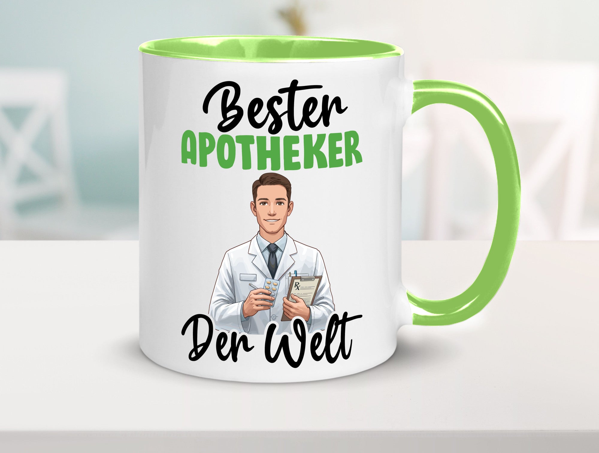 Bester Apotheker | Apotheke Pharmazie v2 Humor Geschenkidee Tasse