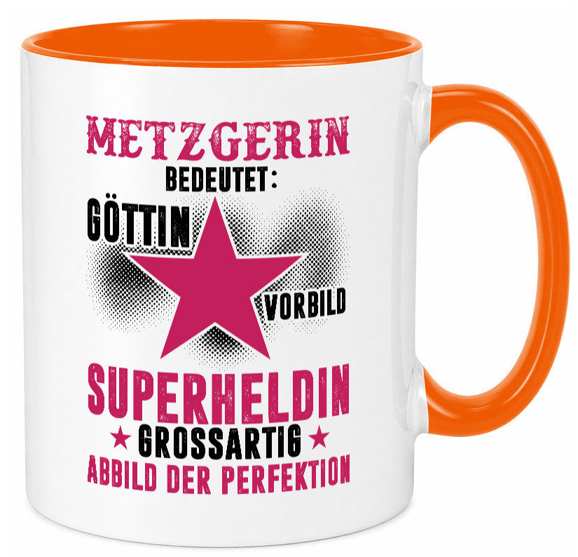 Bedeutung von Metzgerin | Fleischerin Geschenk Humor Geschenkidee lustiger Tasse