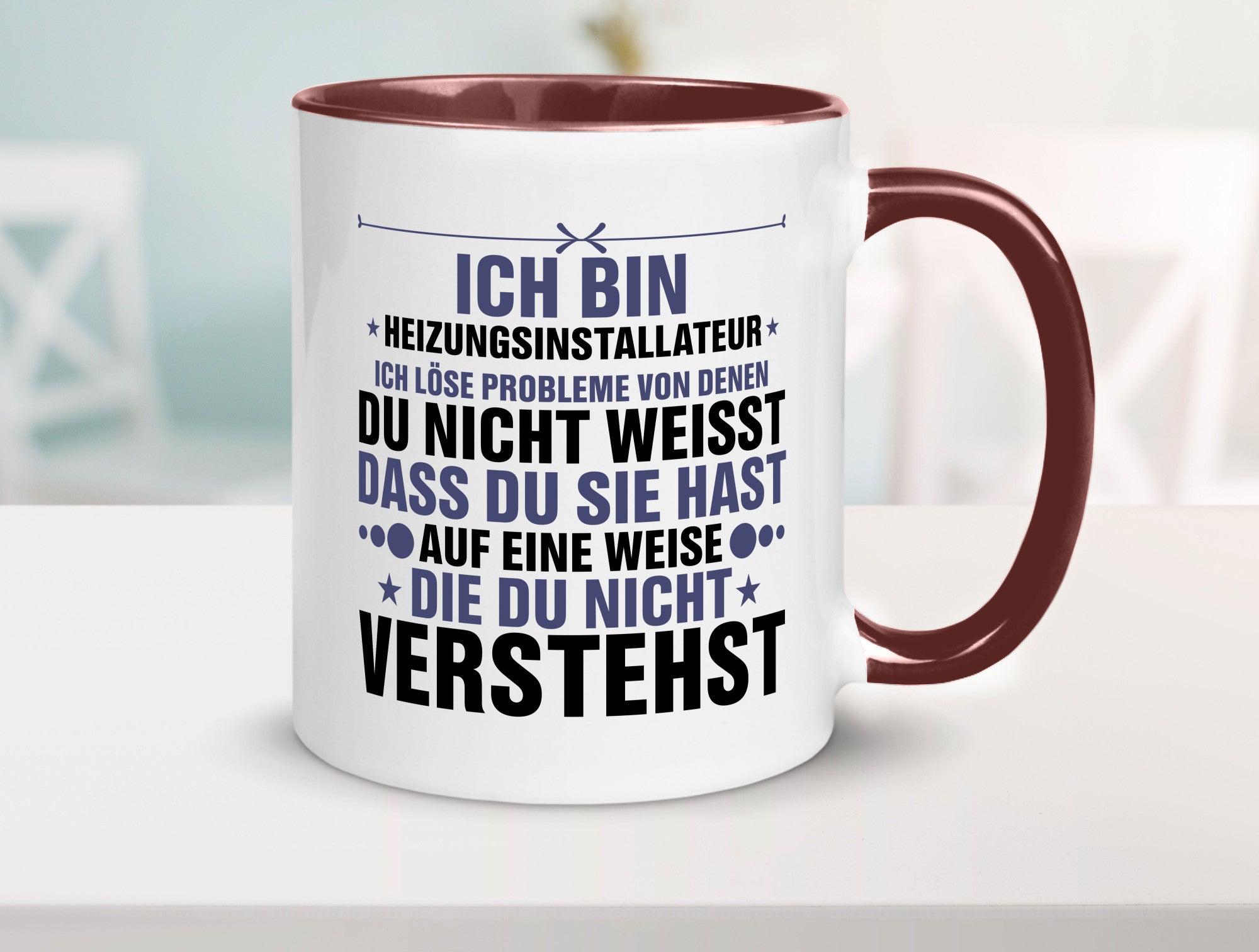 Löse Probleme: Heizungsinstallateur | Heizungsbauer lustiger Spruch Geschenk