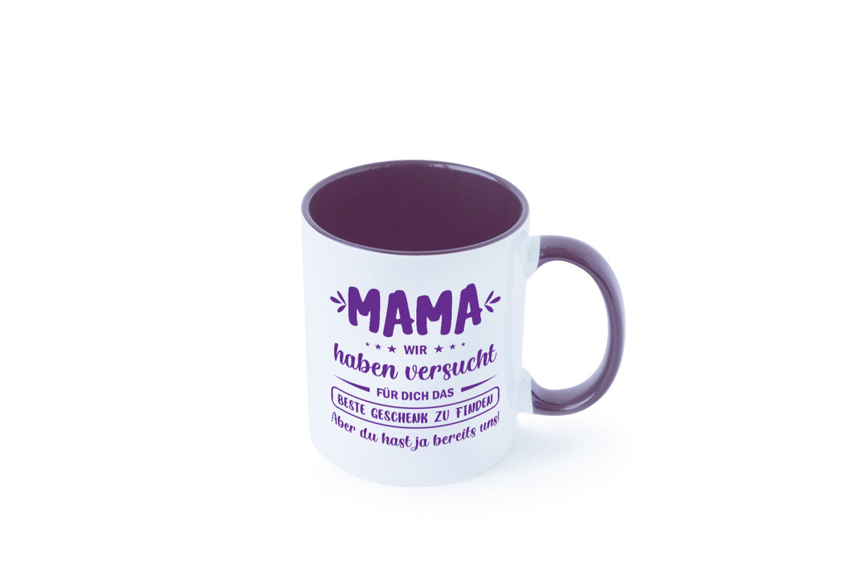 Perfekte geschenk | du hast ja bereits uns Muttertag lustiger Spruch Familie Tasse