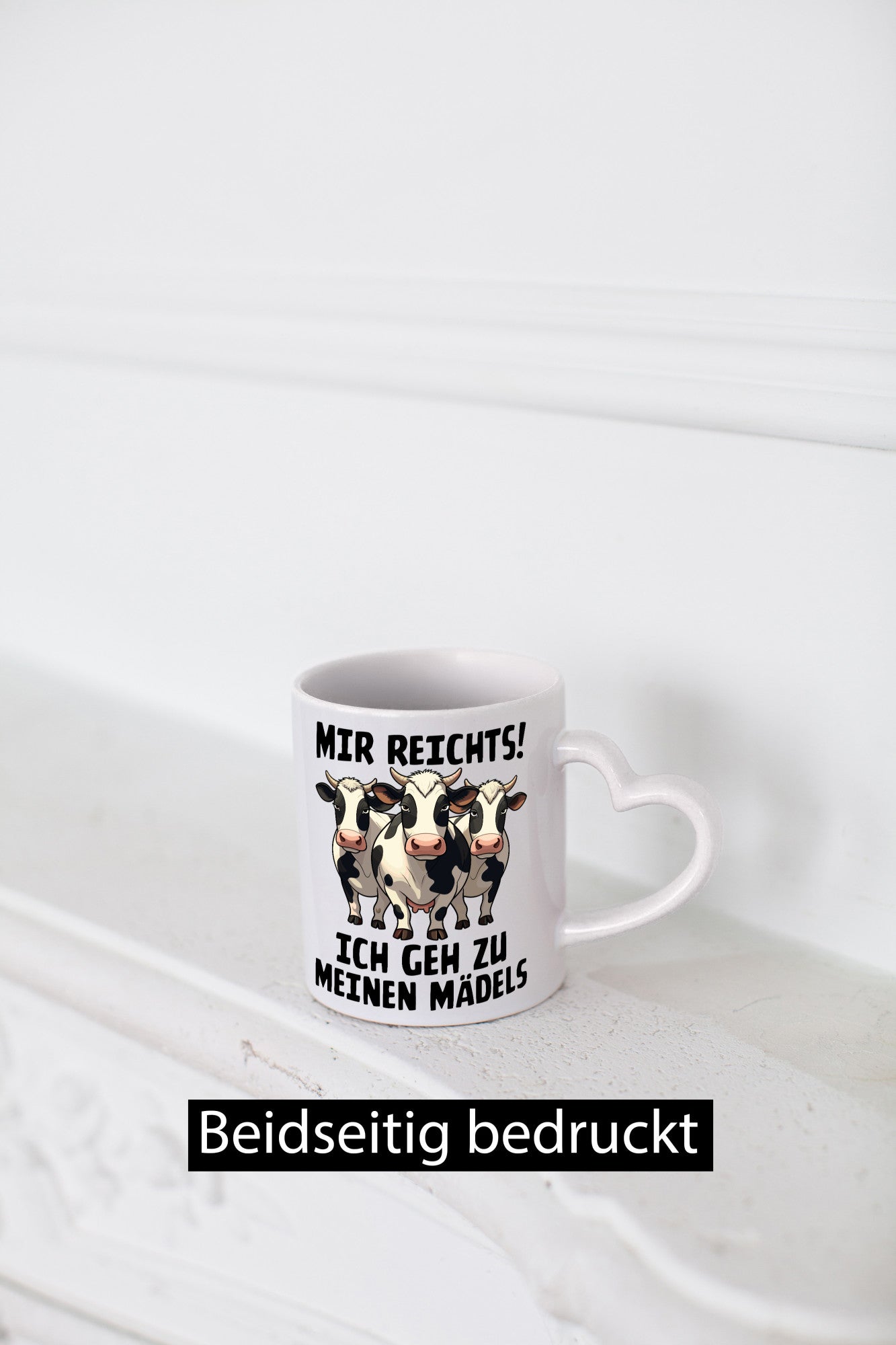 Mir reichts ich geh zu meinen Mädels | Landwirt Kühe v2 Geschenkidee Humor Tasse