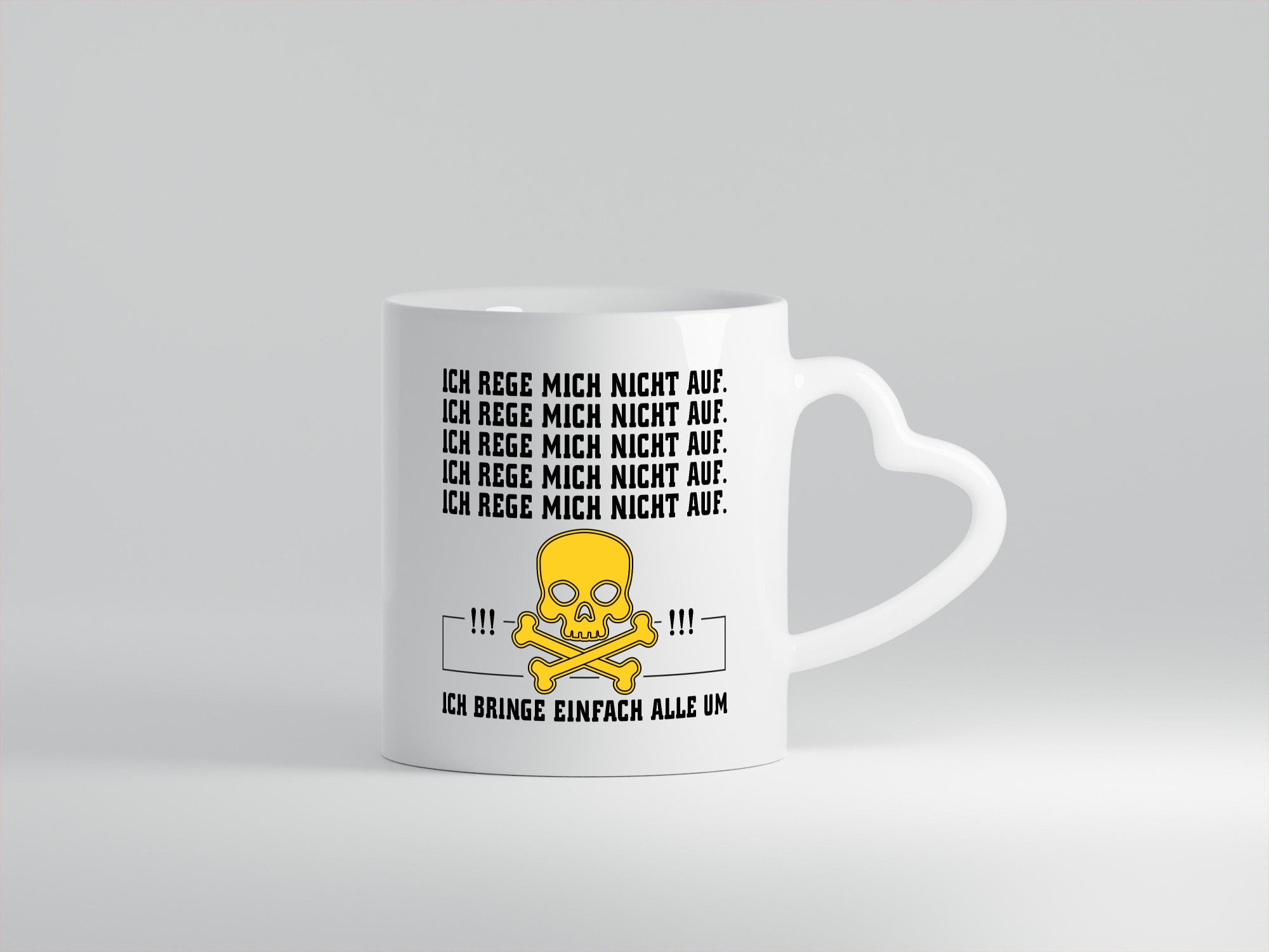 Ich reg mich nicht auf lustig Humor Geschenkidee Geschenk Tasse