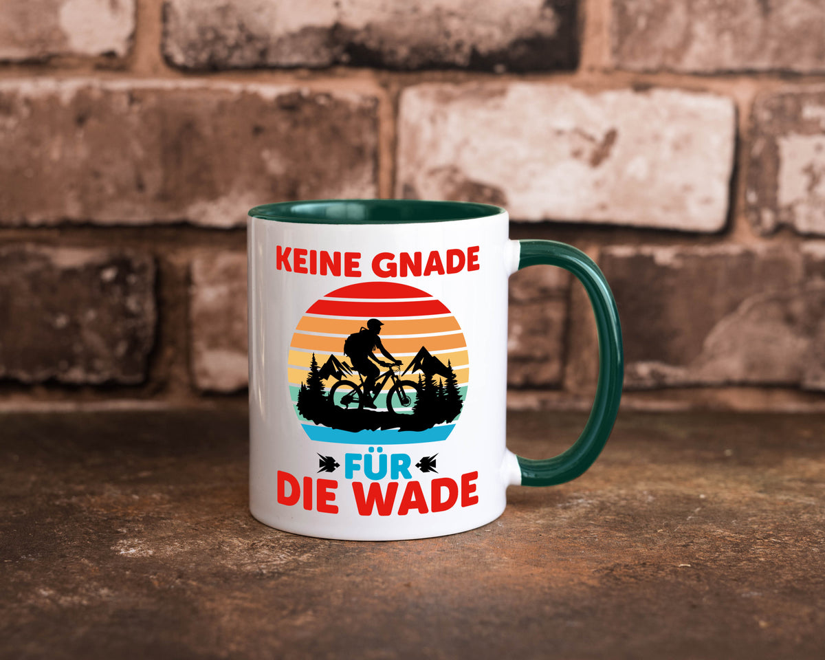 Keine Knade für die Wade | BMX Renrad Biker v2 lustig Humor Geschenkidee Tasse